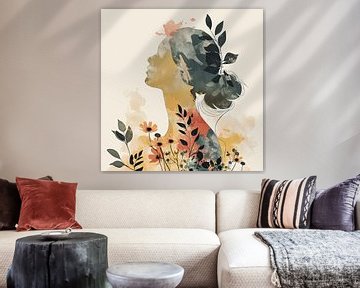 Portrait moderne | Harmonie naturelle sur Tableaux ARTEO