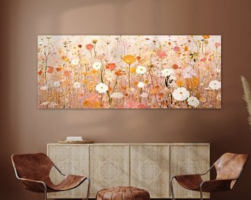 Moderne Bloemen van Abstract Schilderij