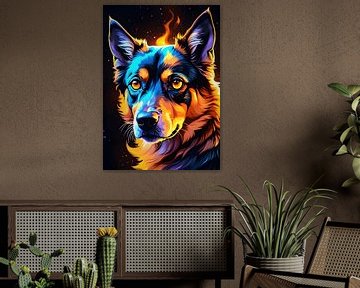 colorful dog by Eternal Glory