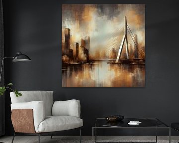 Erasmusbrug Rotterdam van FoXo Art