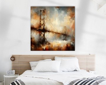 San Franciso Golden Gate Bridge by FoXo Art