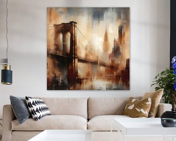 Brooklyn Bridge New York by FoXo Art