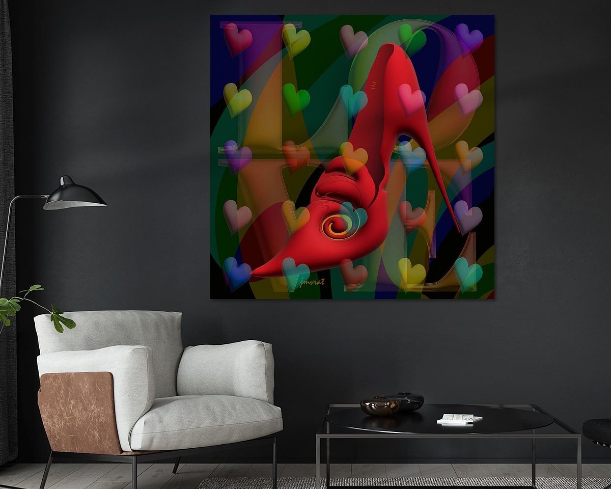 Example of the artwork in a room