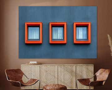 Des bâtiments colorés, architecturaux