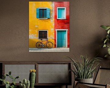 Vie urbaine colorée, vélo