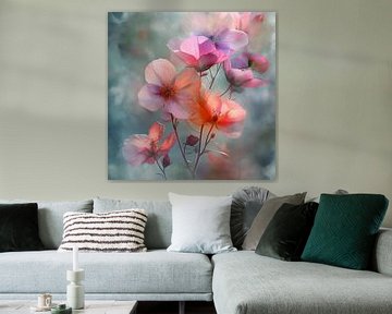 Bloemen Pastel van Dakota Wall Art