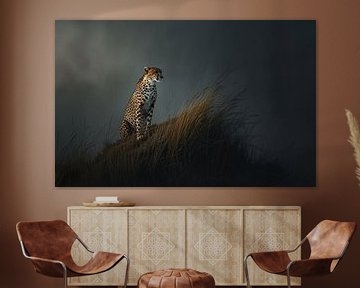 Trotse cheeta, uitzicht van fernlichtsicht
