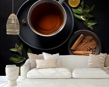 Tasse Tee mit Zutaten von TheXclusive Art