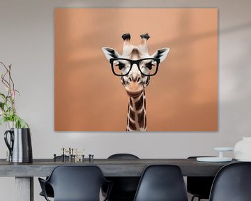 The Thinker - The Reflective Giraffe by Eva Lee