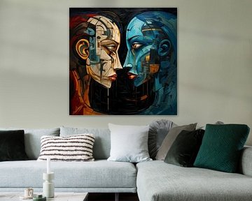 2 gezichten artistiek van TheXclusive Art