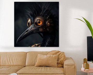 Laughable Bird Portrait - The Amazed Creeper by Karina Brouwer