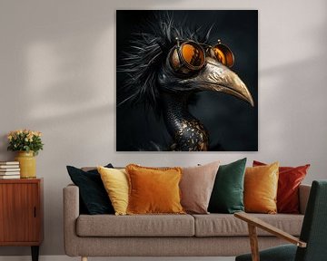 Ludicrous bird portrait by Karina Brouwer