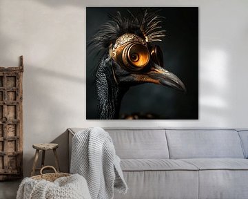 Jovial bird portrait - The Jolly Cormorant by Karina Brouwer