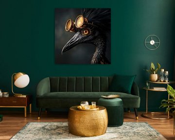 Elegant Vogelportret - De Elegante Gierscholver van Karina Brouwer