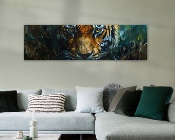 Malerei Tiger Modern von Kunst Kriebels