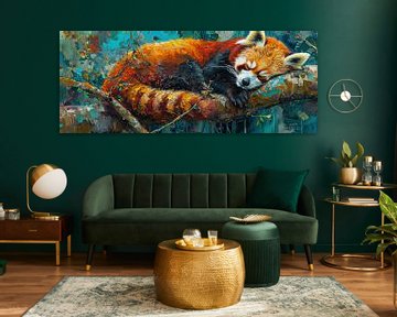 Malerei Roter Panda von Kunst Laune