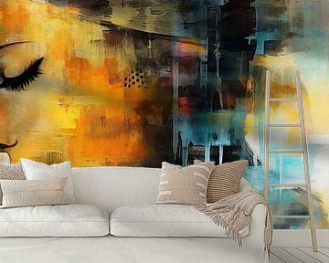 Abstraktes Porträt | Neonflüsterträume