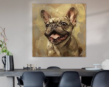 Bulldogge Porträt | Bulldogge von Wunderbare Kunst