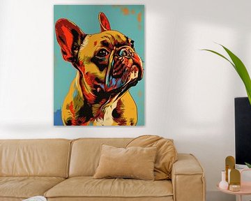 Bulldog Popart van De Mooiste Kunst