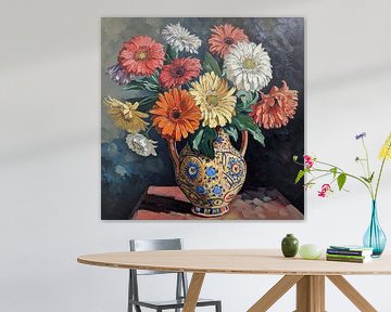 Levendige Gerbera's van Blikvanger Schilderijen