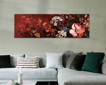 Modernes Blumenarrangement | Robuste Blumenpracht von Blickfänger Gemälde