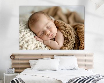 Portret van een pasgeborene slapend in het ziekenhuis van Animaflora PicsStock
