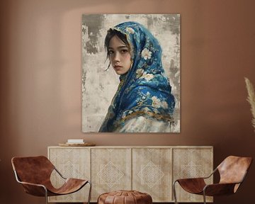 Een melancholische blik, verborgen angst van de ziel