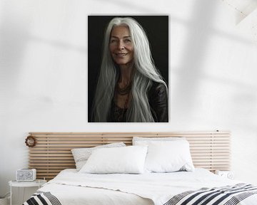 Mature joie de vivre, radiant smile