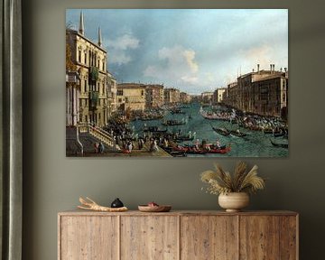 De regatta op het Canal Grande, Canaletto van art icons