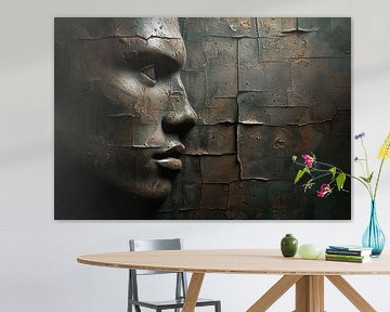 Wall portrait in profile
