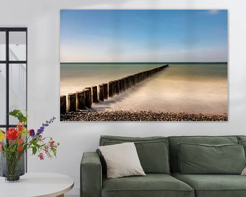 Groynes on the Baltic Sea by Marcus Beckert