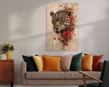 Jaguar Essence - Roses en rebelle - rouge sur Eva Lee