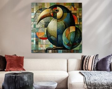 Moderne Toekan | Beak Geometry van Kunst Kriebels