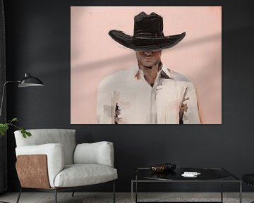 Homme avec chapeau sur Artsy