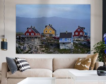 Colourful Greenland houses by Elisa in Iceland