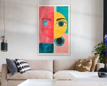 Abstract gezicht van Artsy