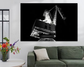 Historic harbour crane (Bizarre Unique) by Jan Van Bizar