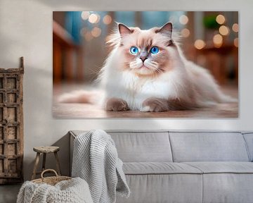 Süße Katze im Wohnzimmer von Mustafa Kurnaz