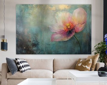 Neon Flower Painting | Mirage floral ensoleillé