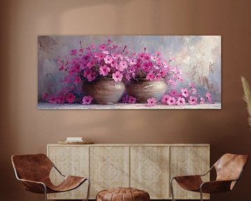 Blumen Pastell Modern | Geflüster der Blütensymphonie von Kunst Laune