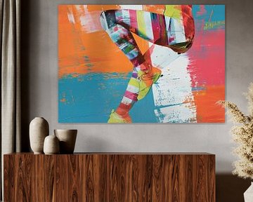 Abstract Modern | Colorful Legs van Kunst Kriebels