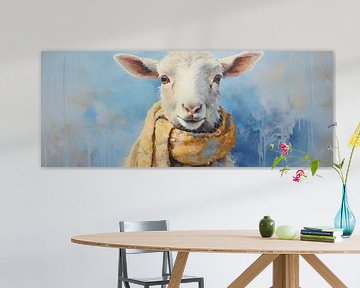 Tierportrait Kunst | Schaf von Wunderbare Kunst