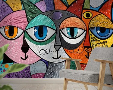 Example of the artwork in a room