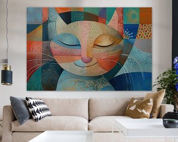 Peinture chat | chats sur De Mooiste Kunst