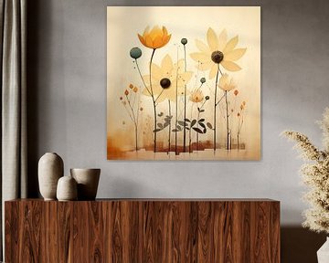 Bloemen vintage van TheXclusive Art