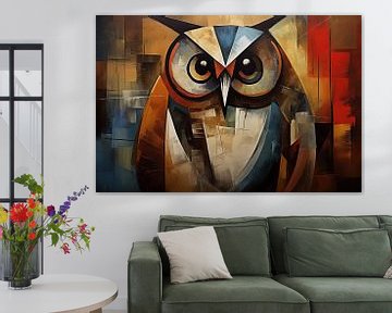 Owl | Bird: Owl Modern by Blikvanger Schilderijen