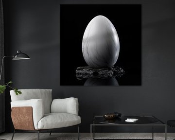 Egg marble portrait by The Xclusive Art