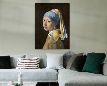 Fish Catching Vermeer's Girl by Gisela- Art for You