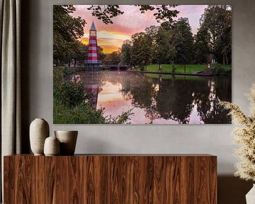 Vuurtoren Breda Park Valkenberg van JPWFoto