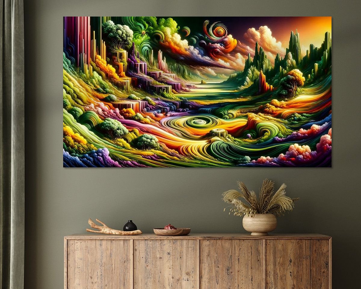 Example of the artwork in a room